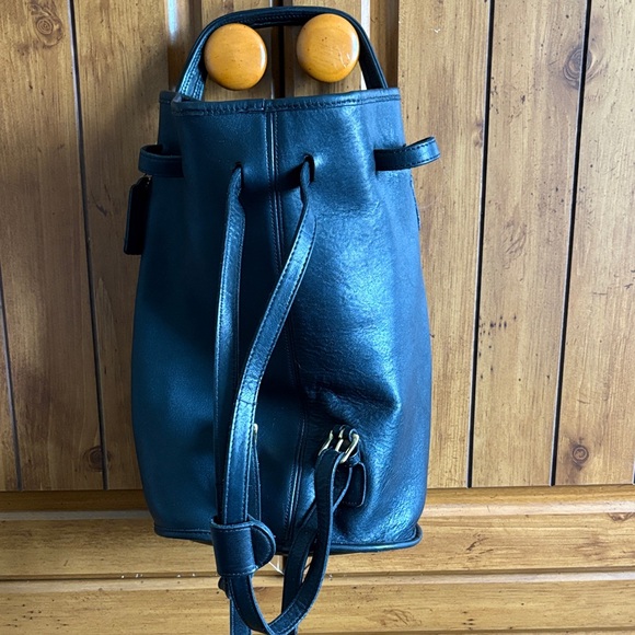 Vintage Coach Black Classic Handle Backpacks - Picture 2 of 5